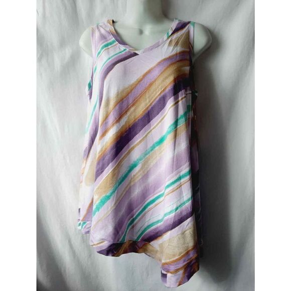 Rafaella dusty mauve sport sz small tank top NWT - Picture 1 of 4